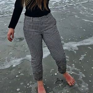 Size 4 Gap black and white gingham pants